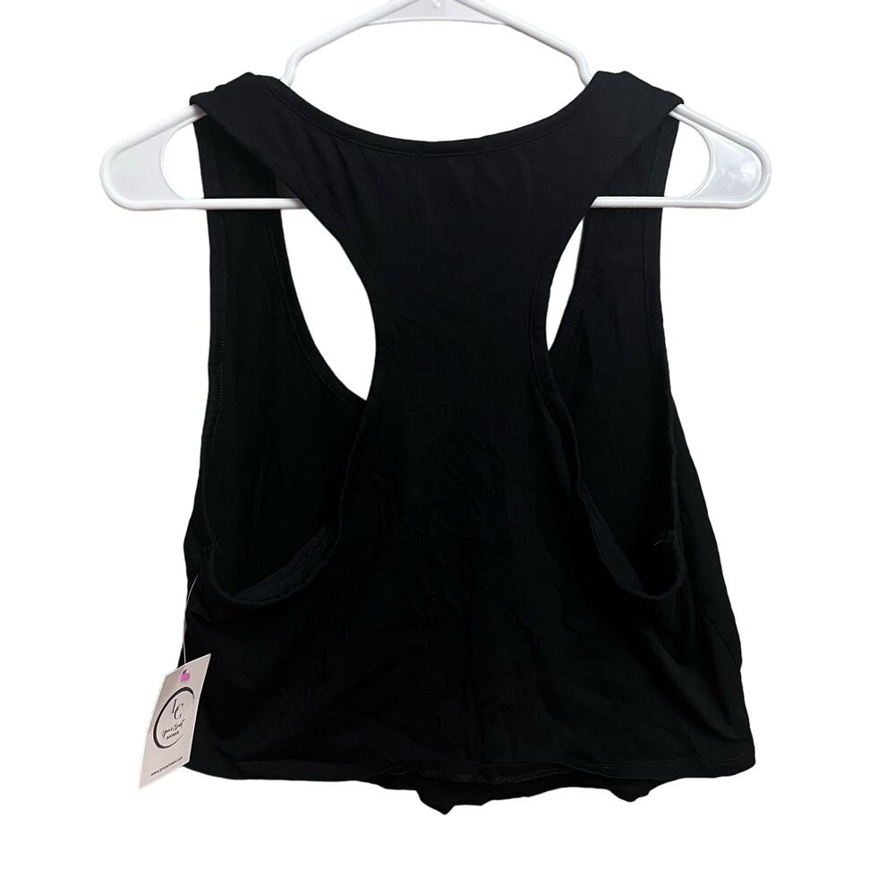 Fashion Nova Kendra Crop Top Black Racerback Plus Size 2X Womens Trendy Casual - Picture 9 of 10